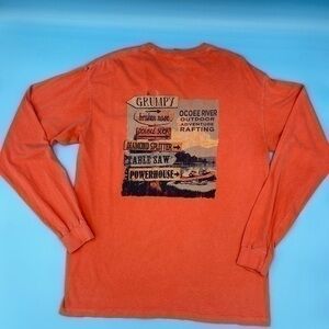 Vintage Comfort Colors Ocoee River Outdoor Adventure Long Sleeve Tee